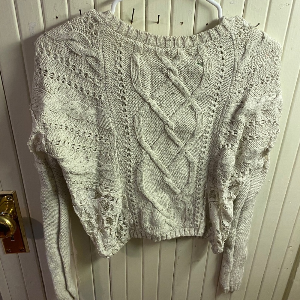 Hollister lace sweater